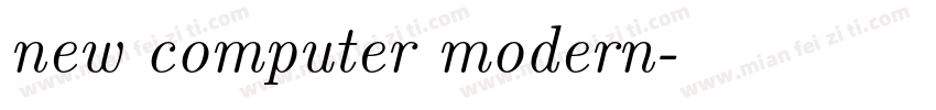 new computer modern字体转换
